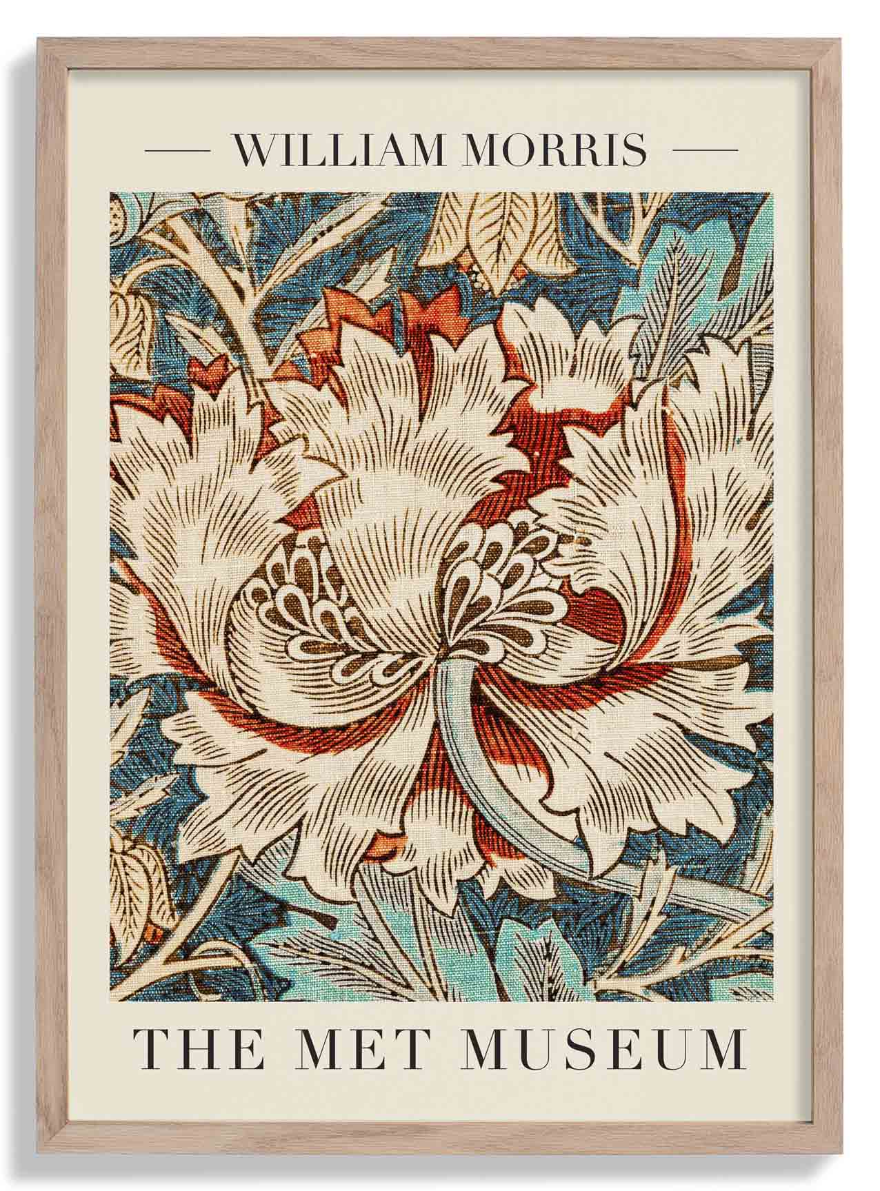 William Morris Honeysuckle Pattern III Art Exhibition Poster