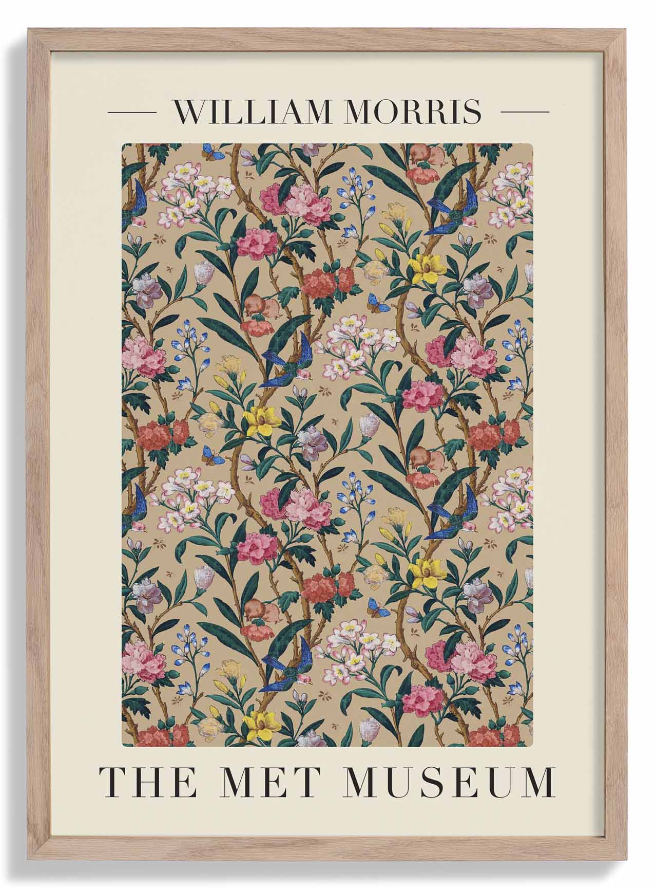 William Morris Birds and Bees Art Exhibition Poster