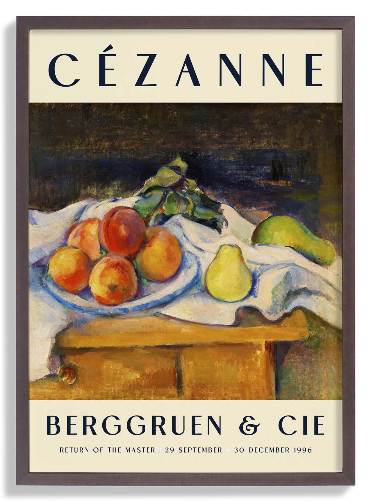 Fruit on a Table Art Exhibition By Paul Cézanne
