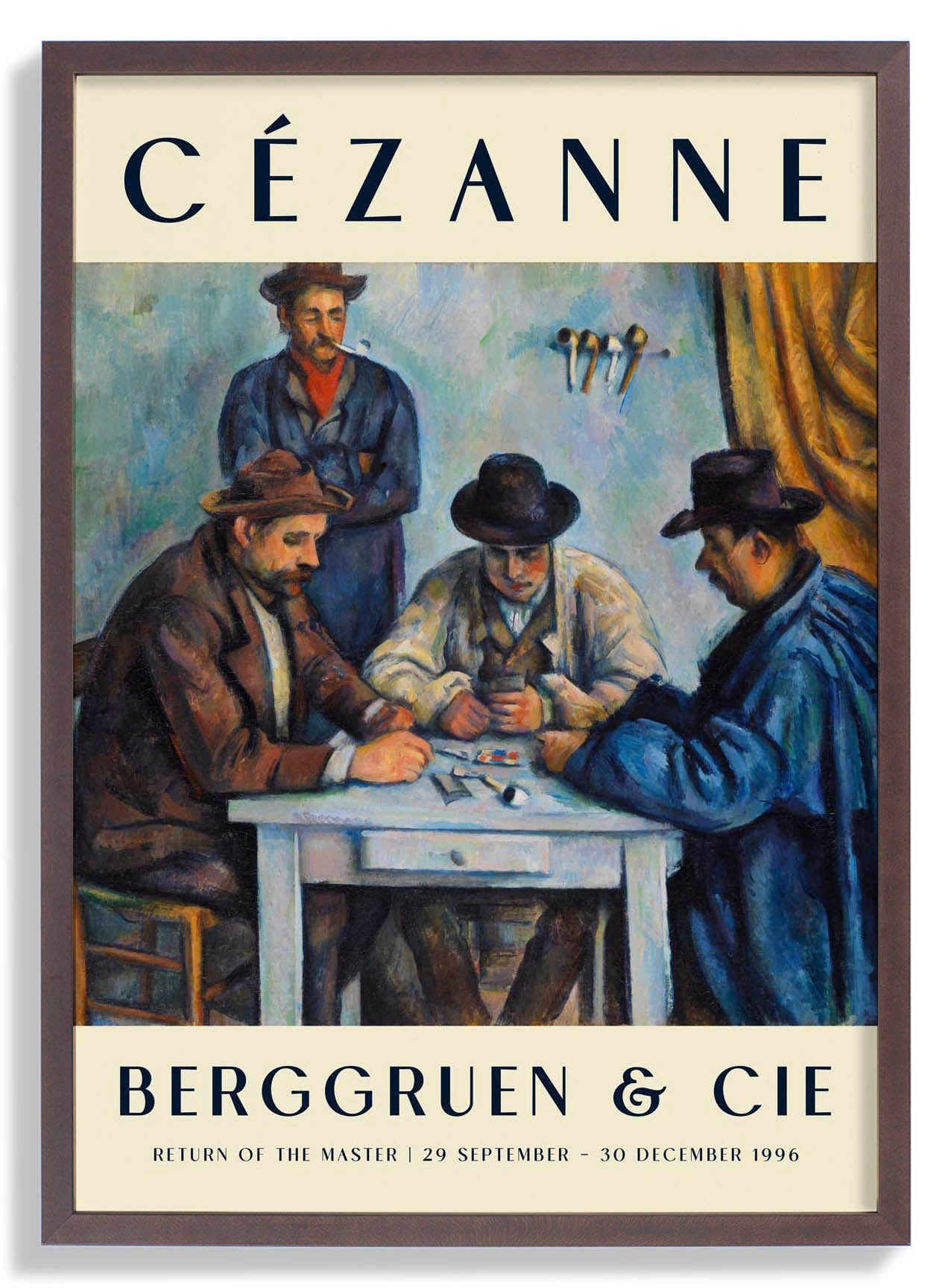The Card Players Art Exhibition By Paul Cézanne