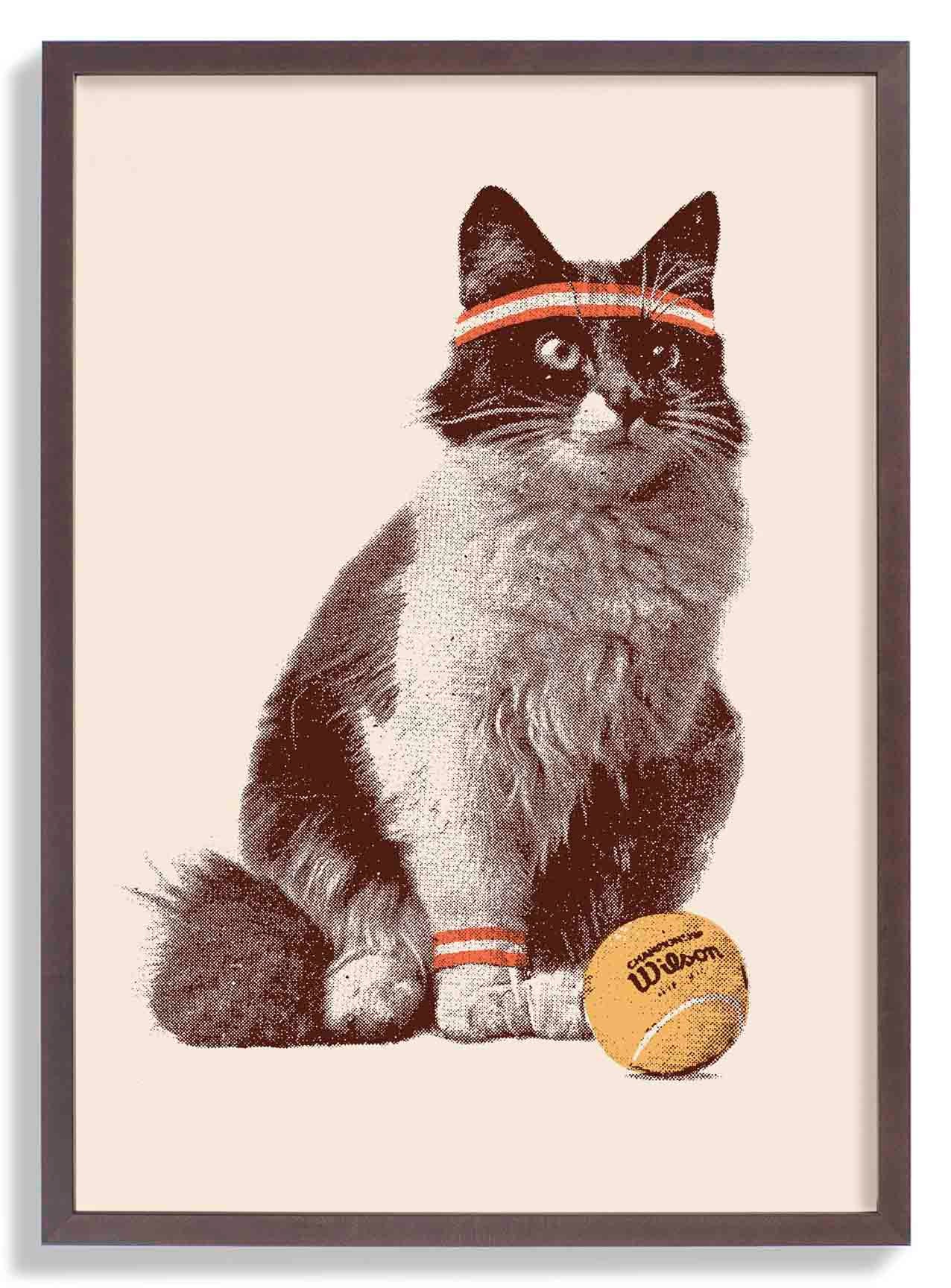 Cat Tennis by Florent Bodart