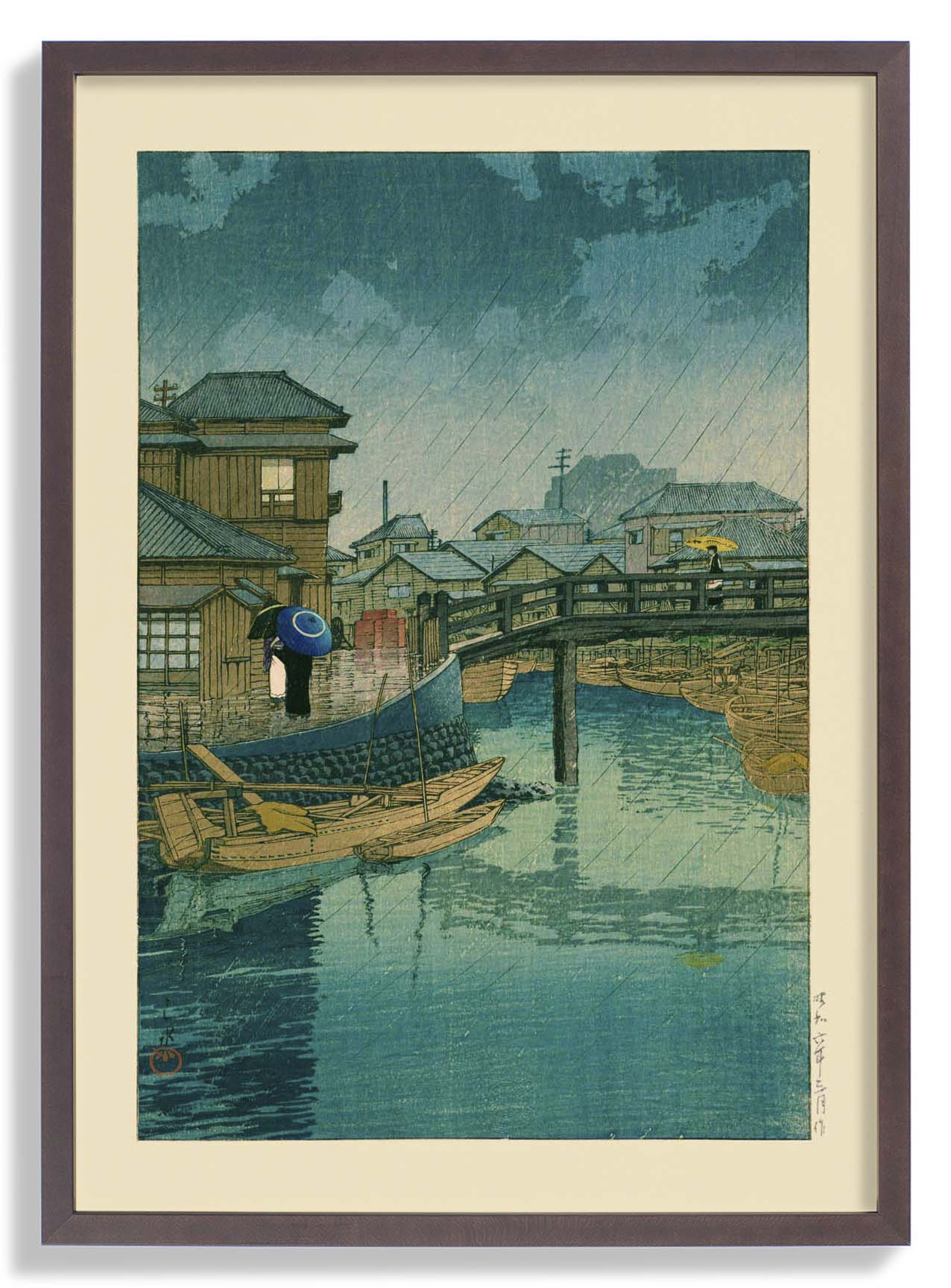 Shinagawa Art Print by Hasui
