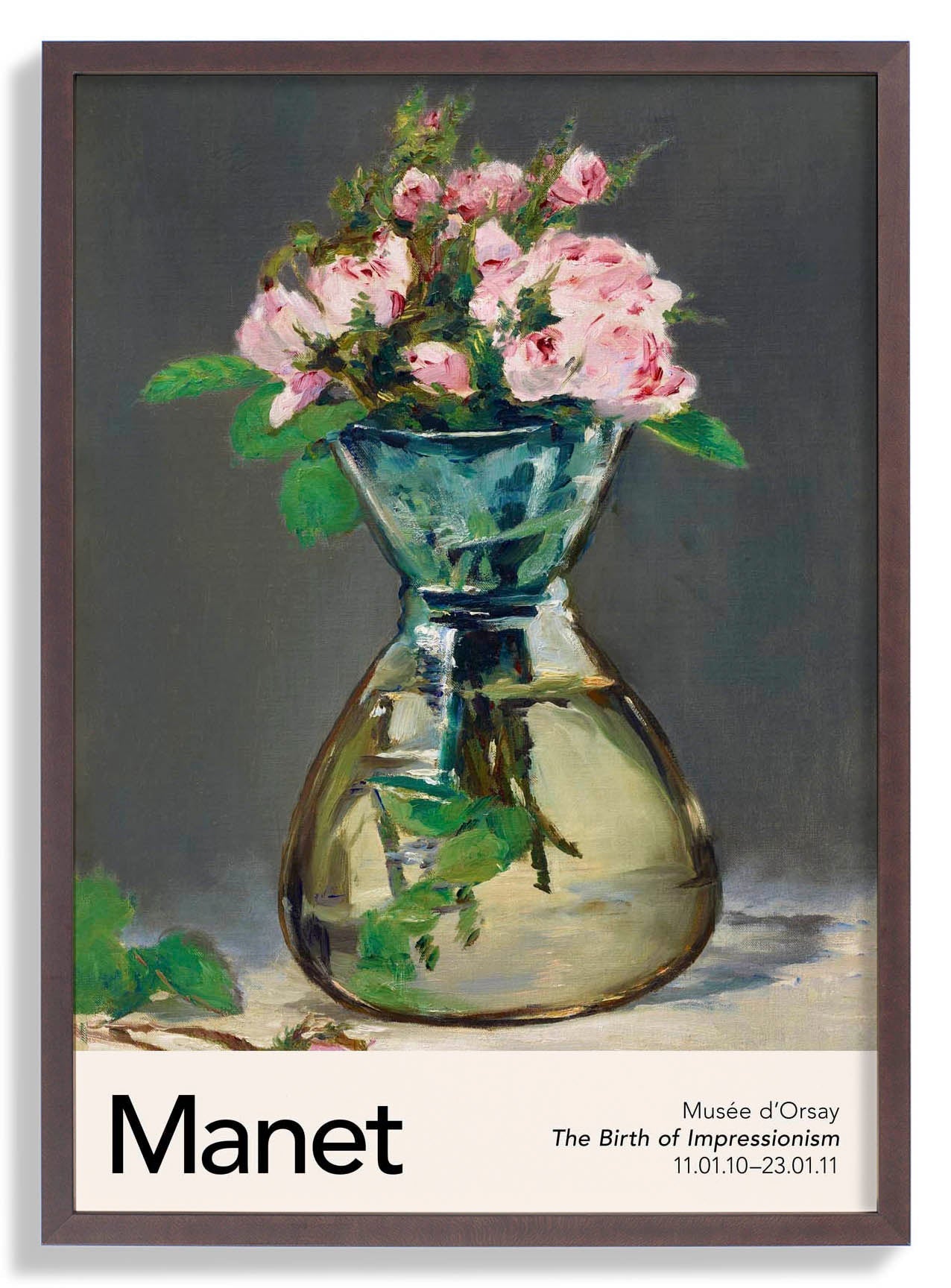Moss Roses in a Vase by Manet Exhibition