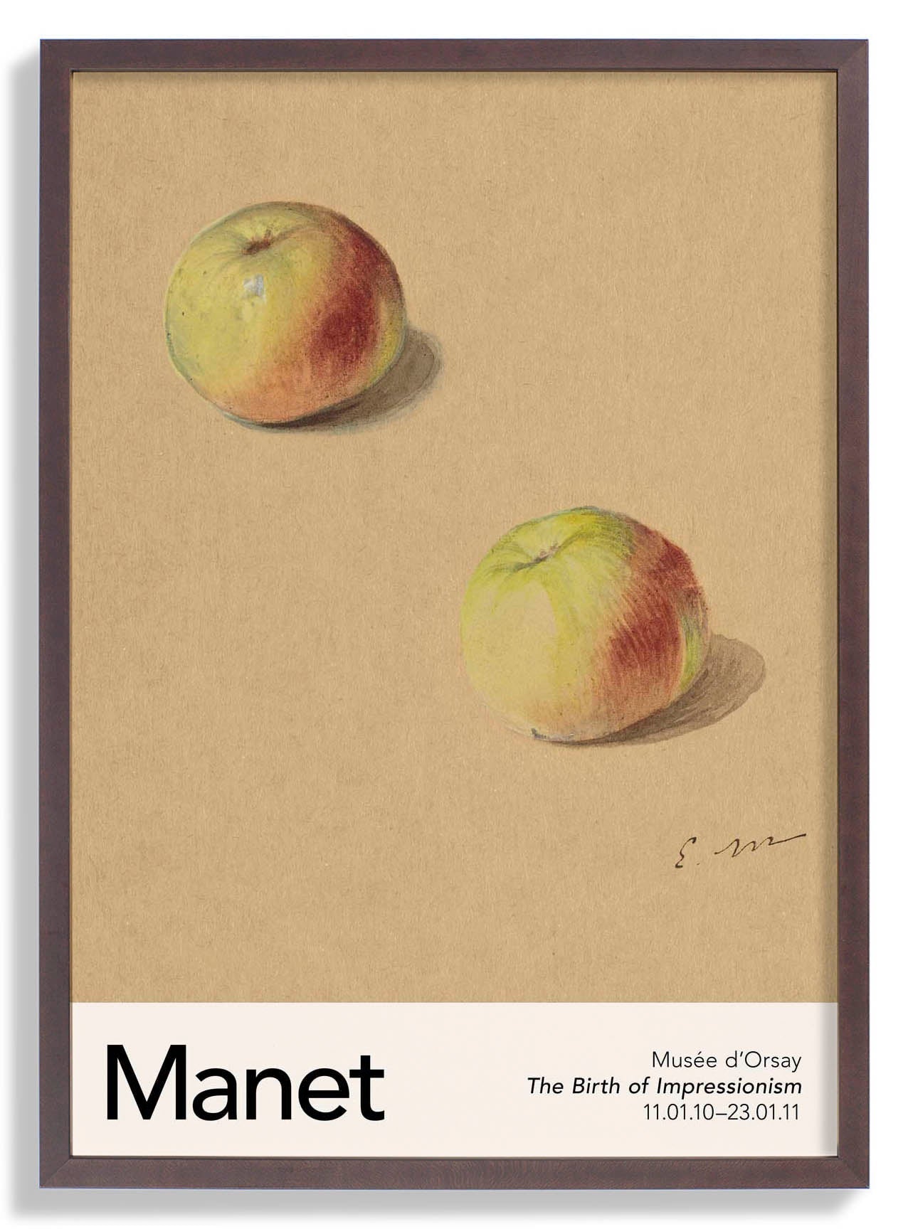 Two Apples by Manet Exhibition