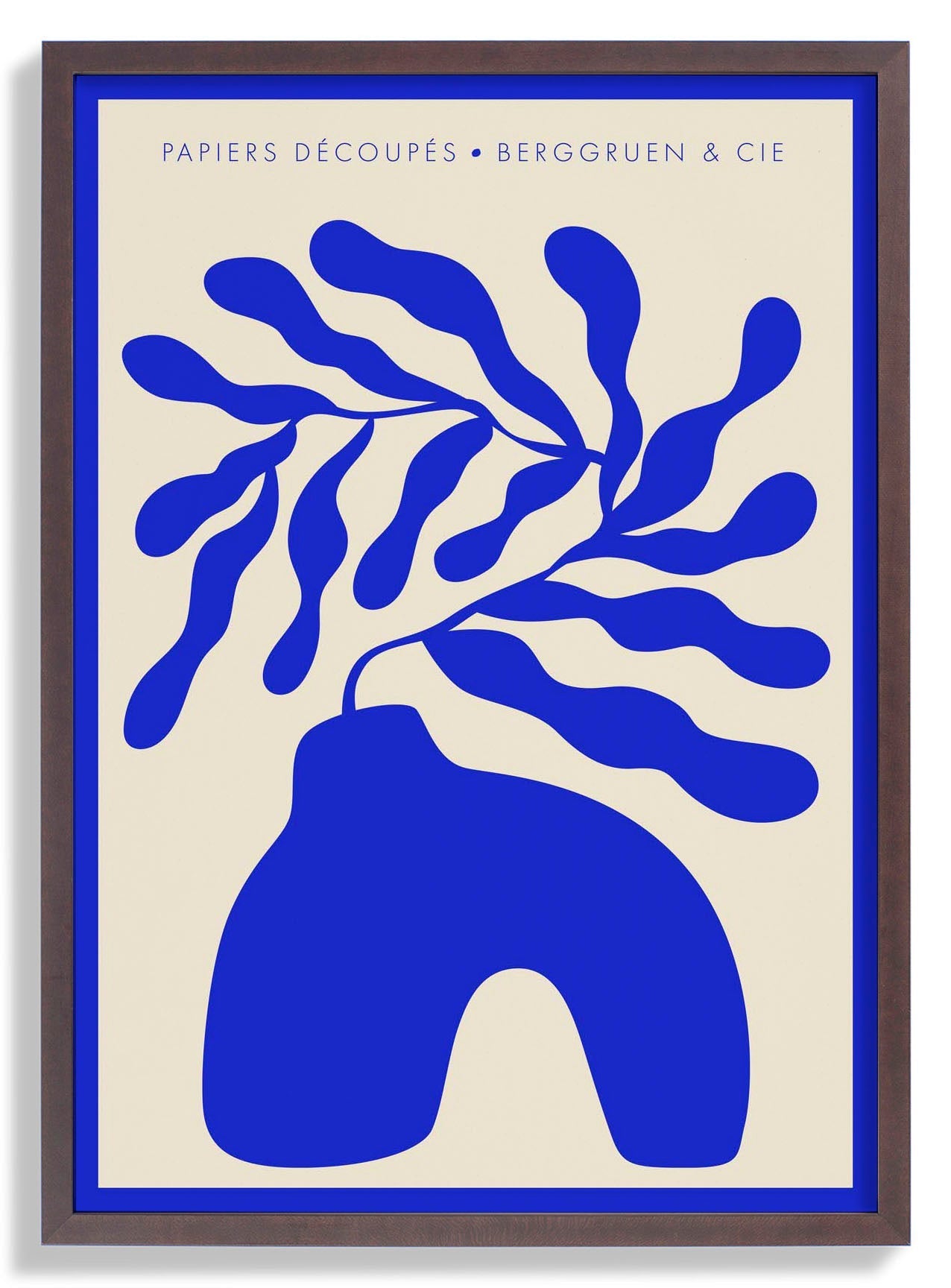 Blue Vase Papiers Découpés Art Exhibition