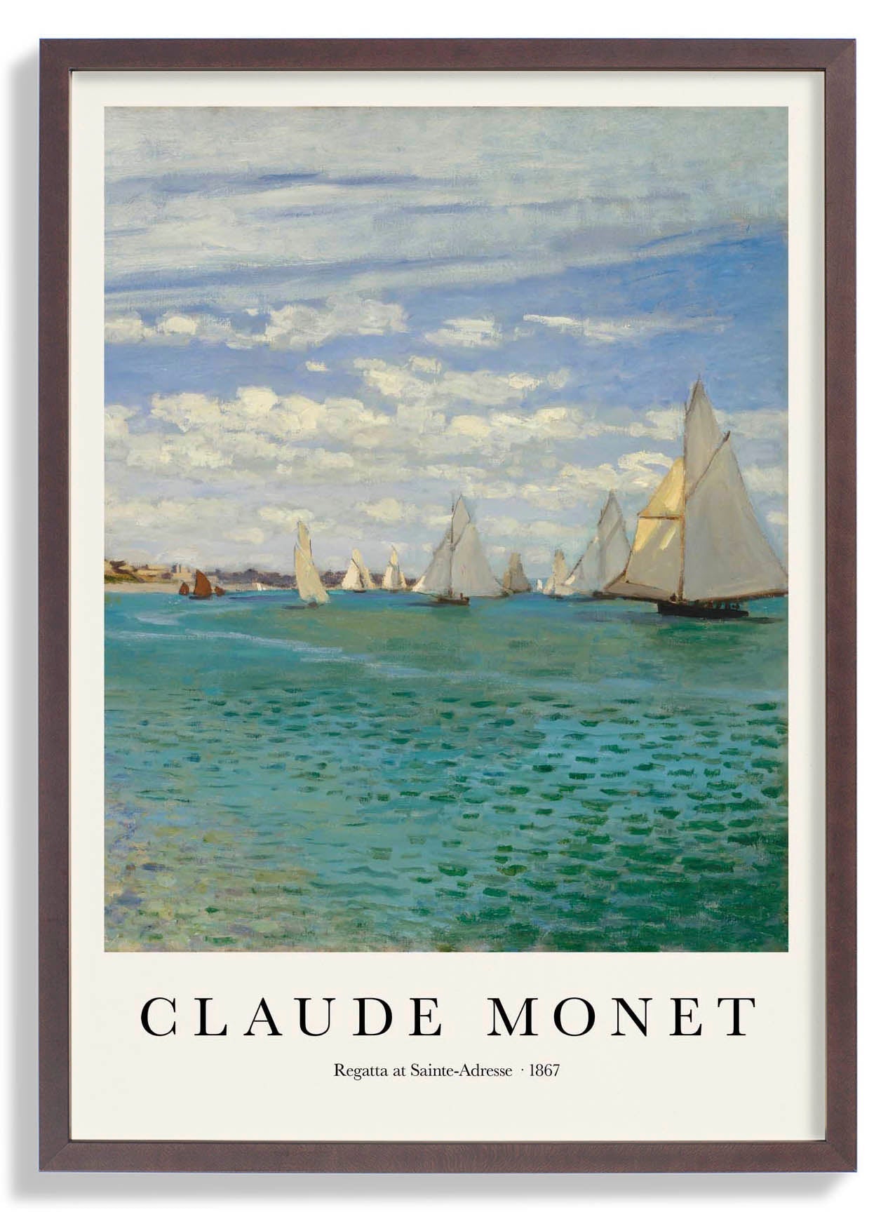 Regatta at Sainte Adrese by Claude Monet
