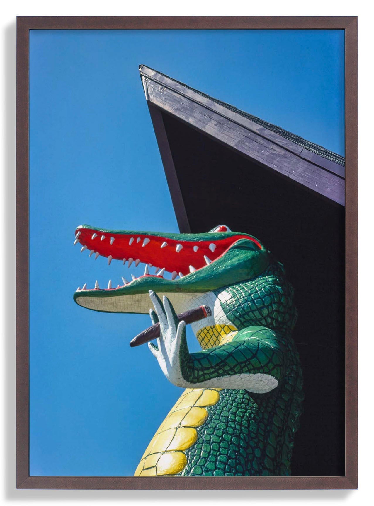 Gatorland Zoo alligator statue, Route 1, St. Augustine, Florida by John Margolies