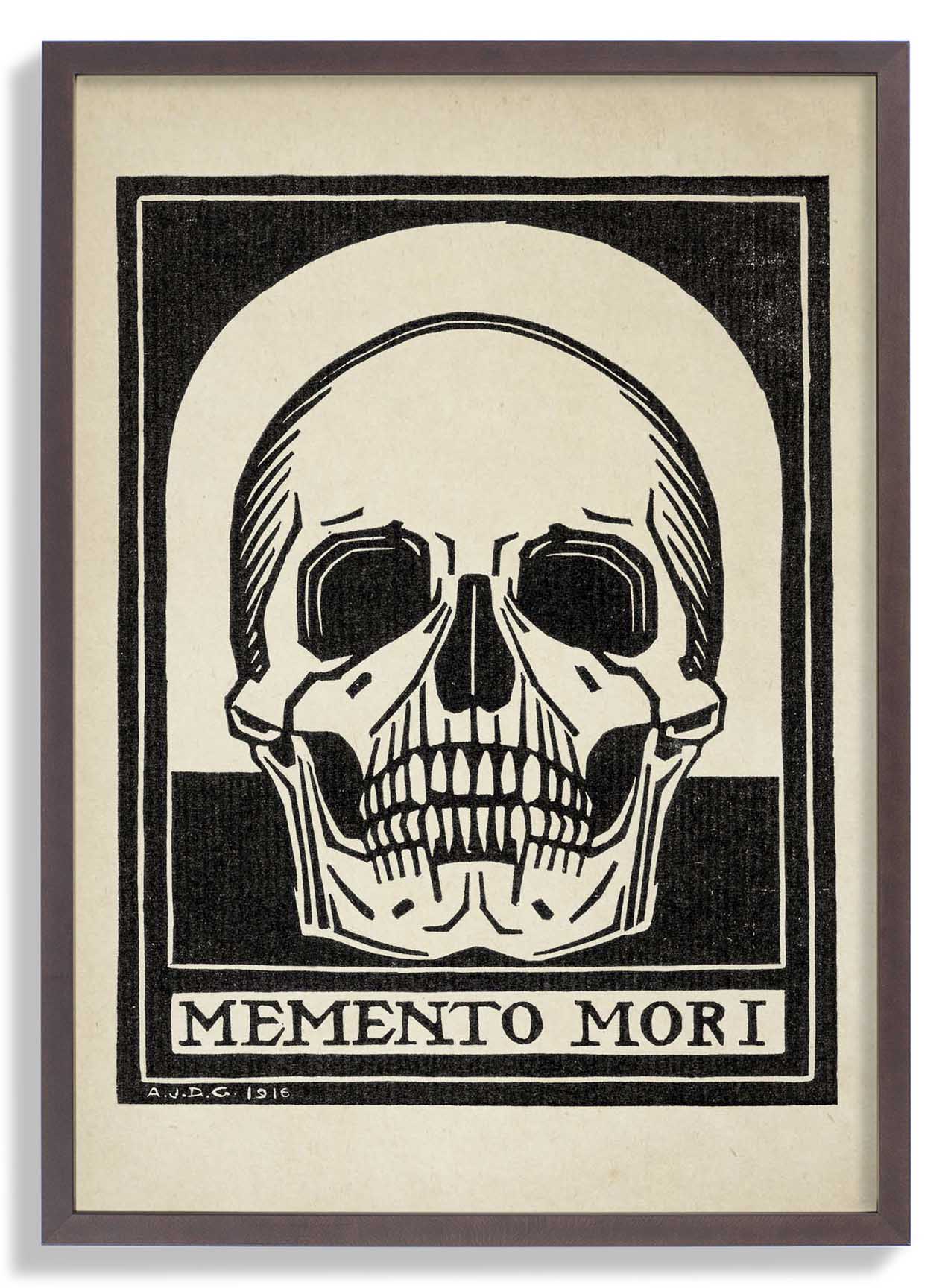 Antique Memento Mori Skull