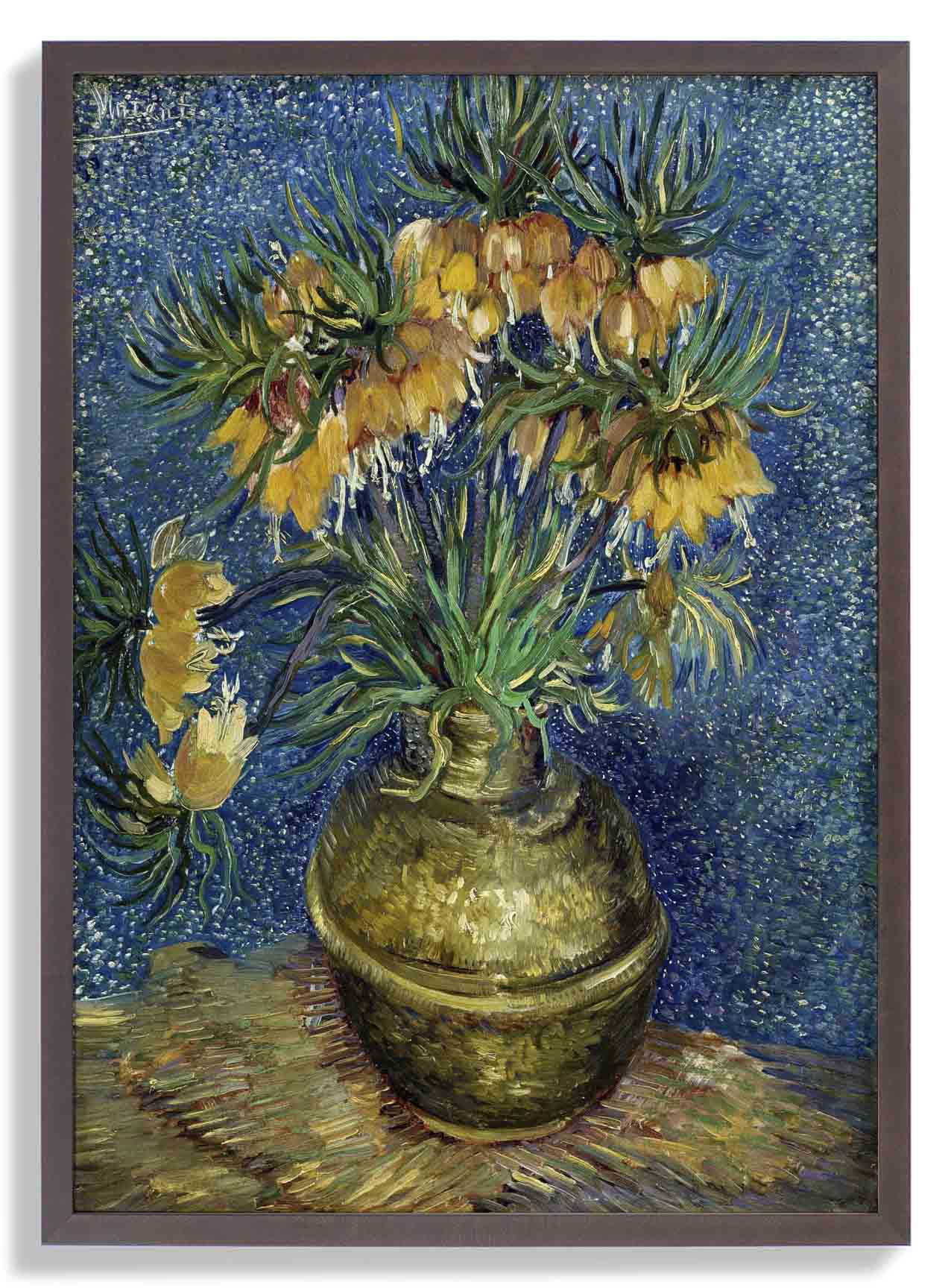 Kaiserliche Fritillarien in einer Kupfervase von Van Gogh
