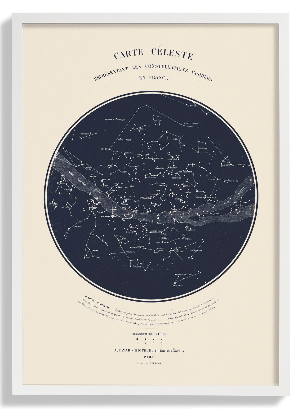 Carte Celeste Art Print by Aster