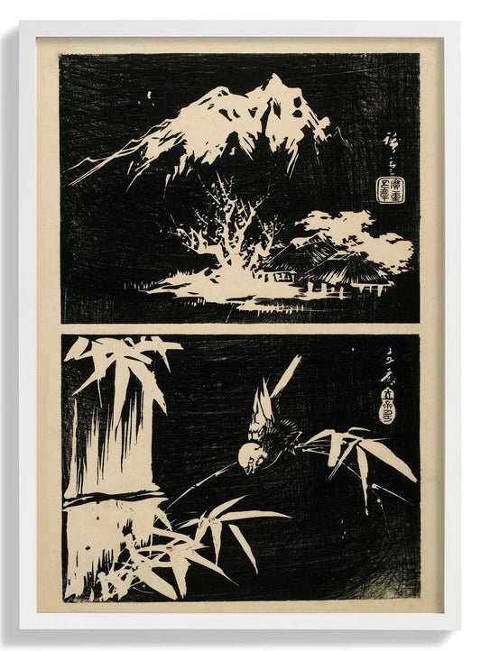 Two Lithographics of Bamboo