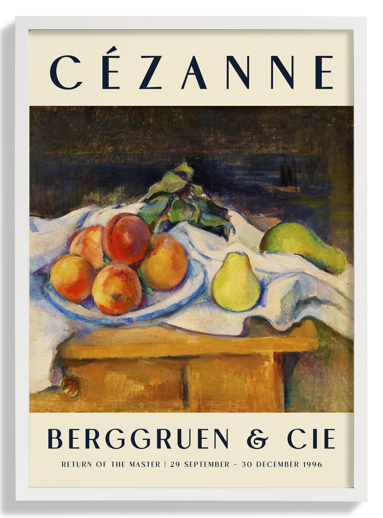Fruit on a Table Art Exhibition By Paul Cézanne