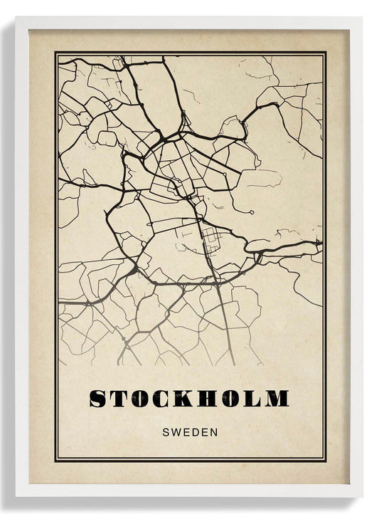 Stockholm City Sepia