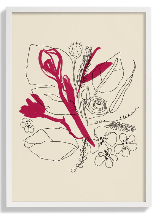 Bouquet Magenta and Black lines