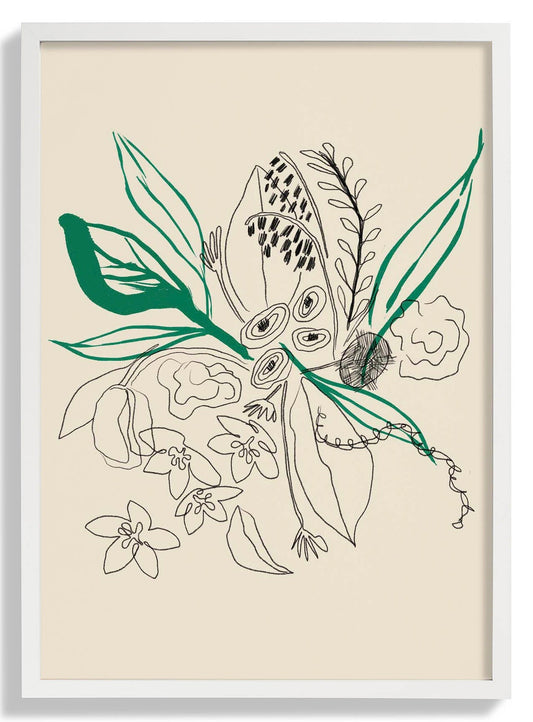 Bouquet Green and Black lines