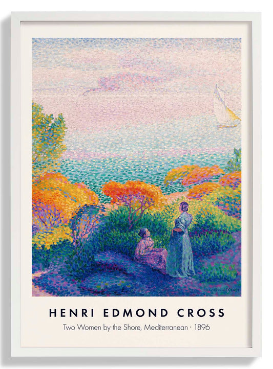 Two Women by the Shore by Henri Edmond Cross