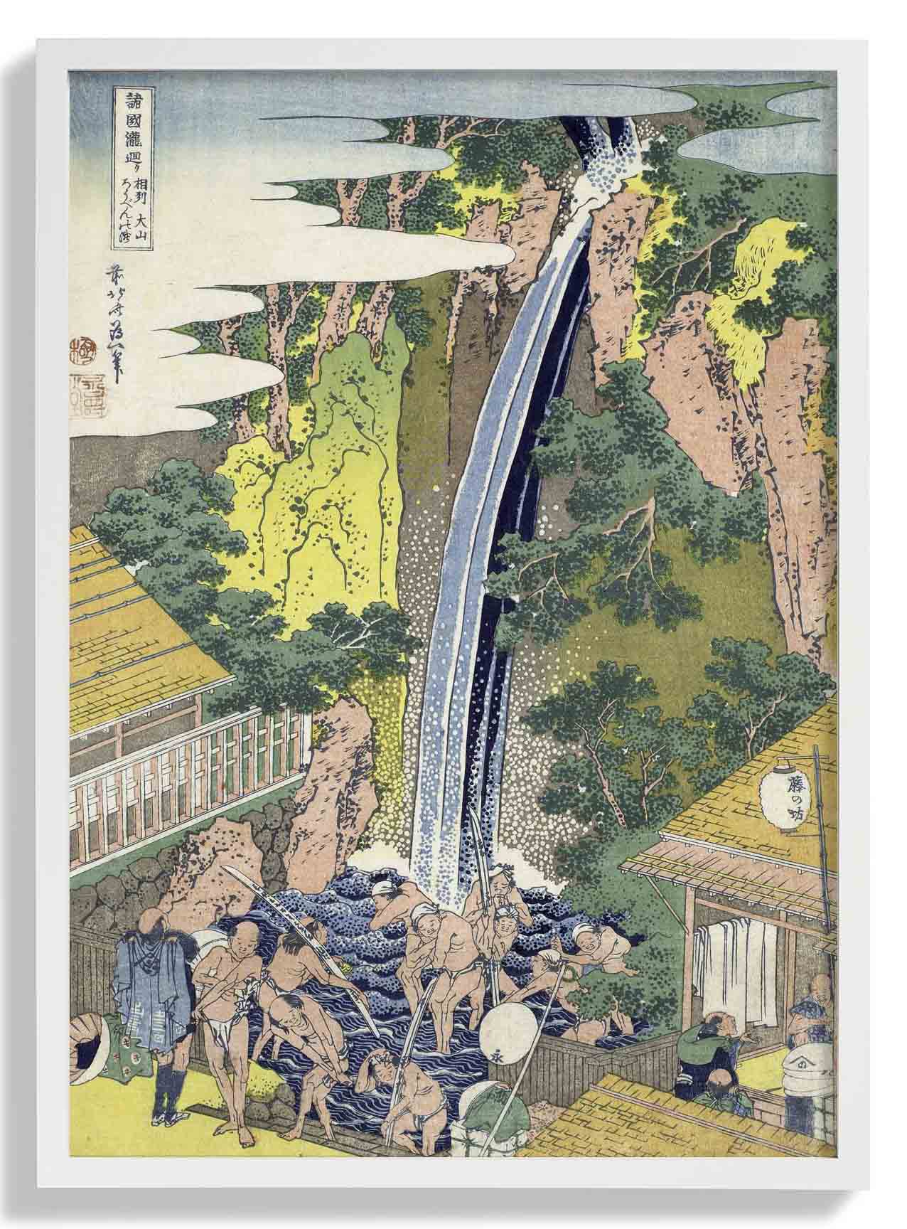 Roben Waterfall by Hokusai