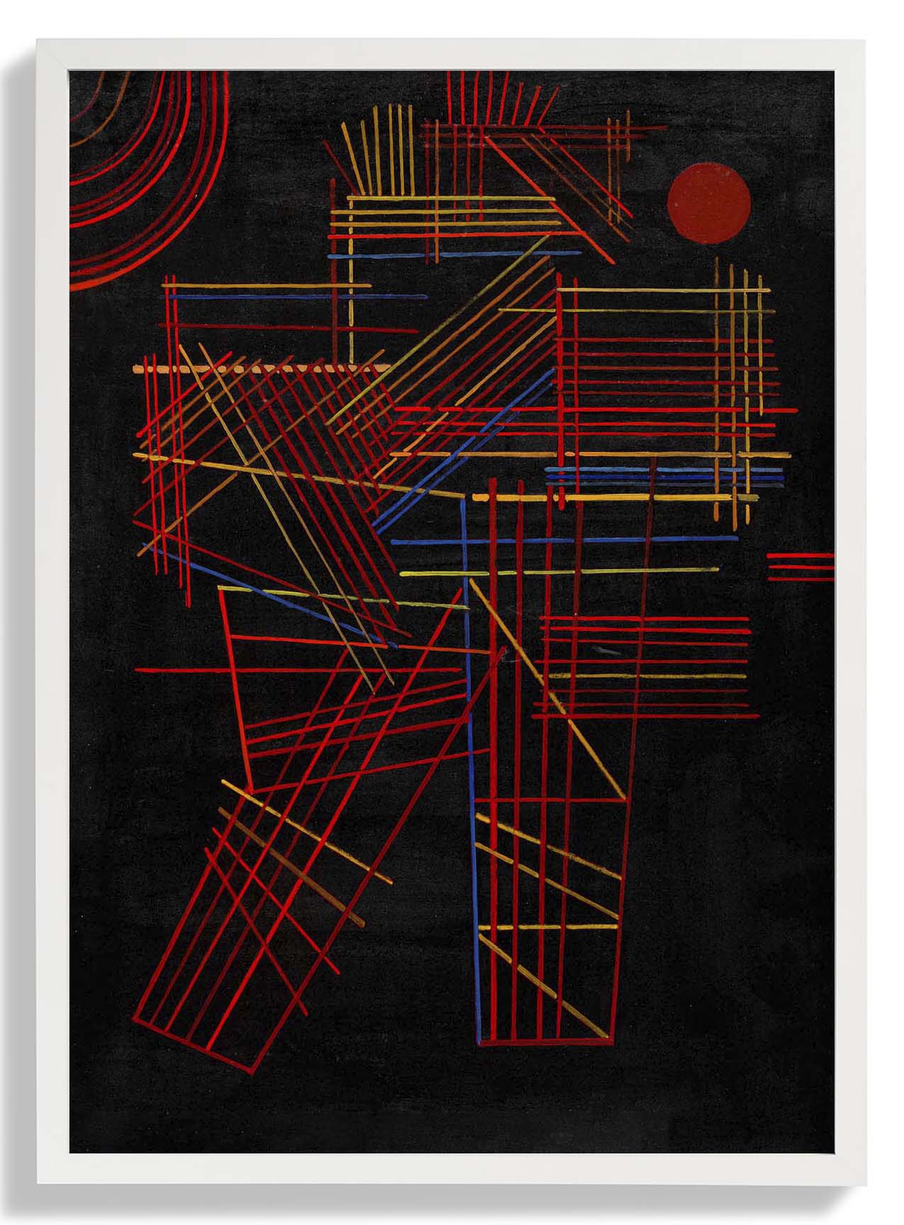 Colored Sticks by Wassily Kandinsky
