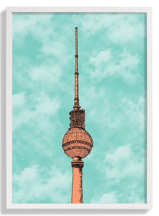Berlin Blue Skies TV Tower by Kaitlyn Parker