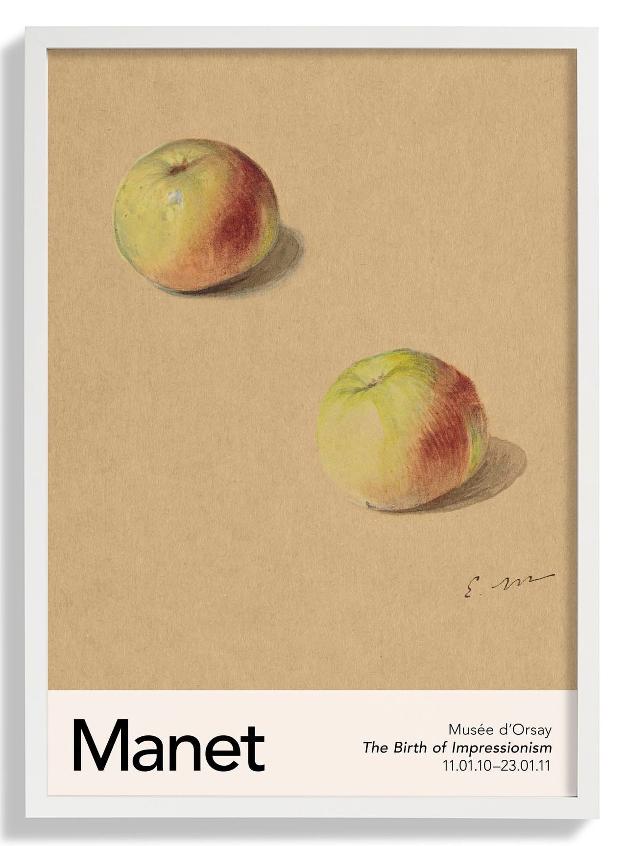 Two Apples by Manet Exhibition
