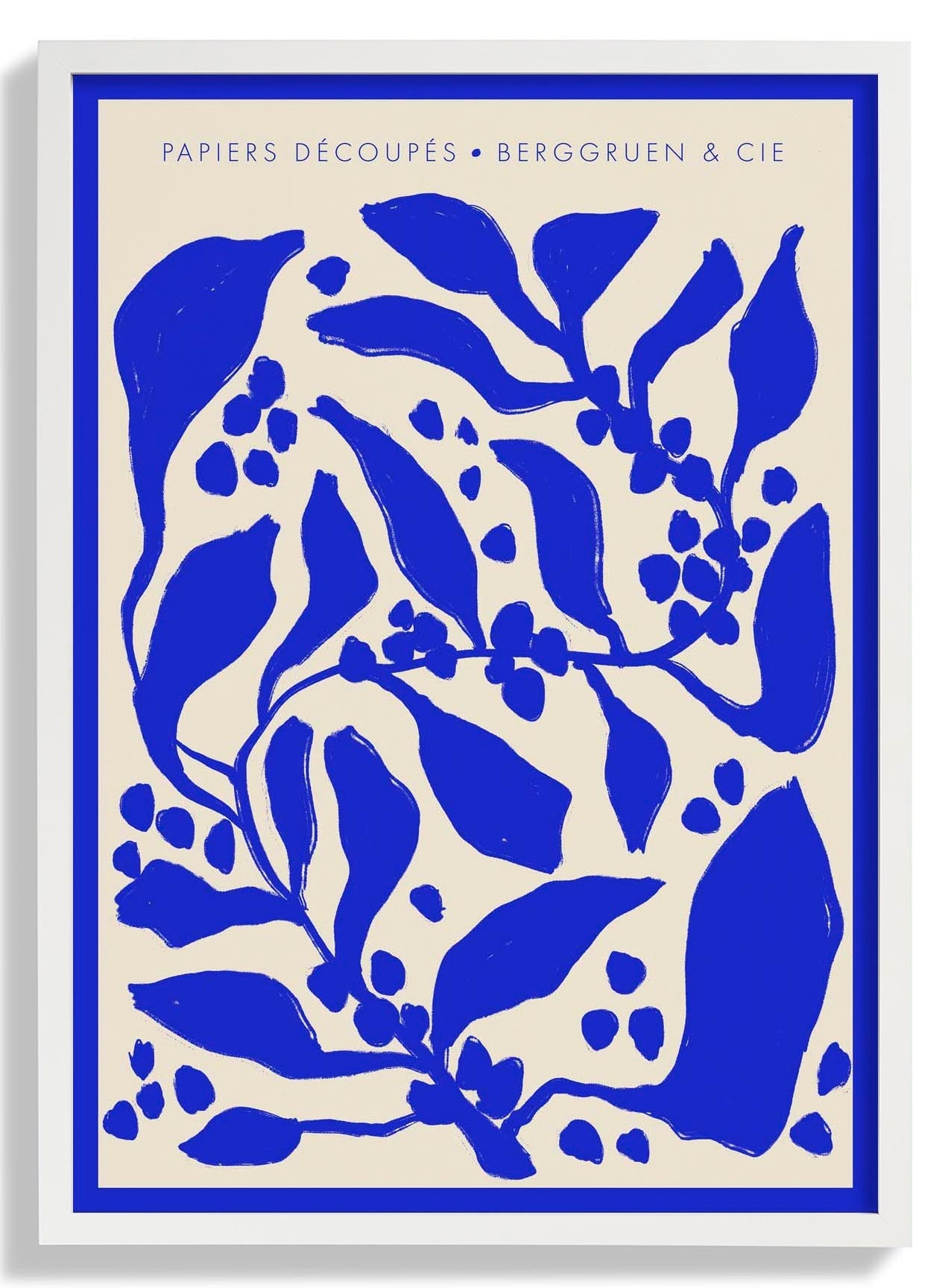 Blue Berries Papiers Découpés Art Exhibition