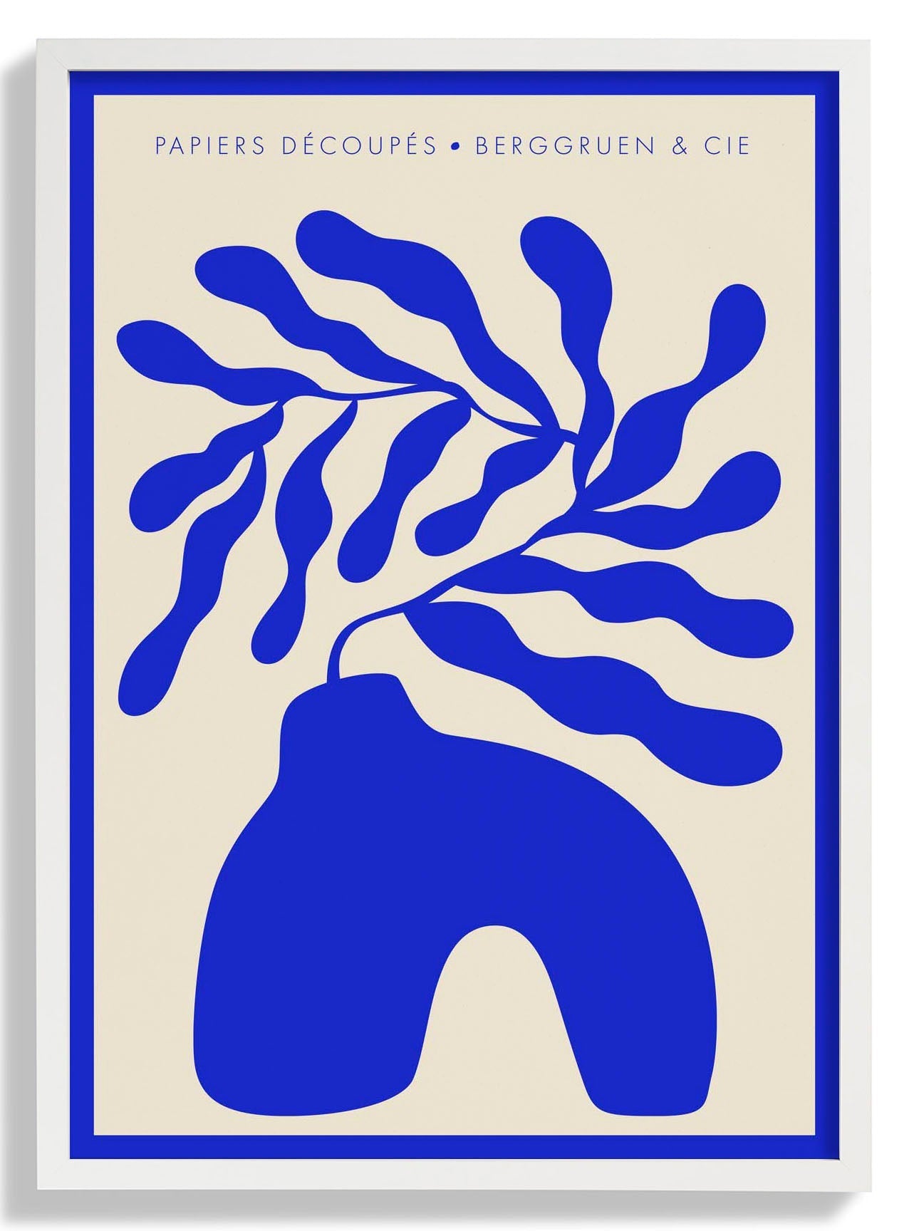 Blue Vase Papiers Découpés Art Exhibition