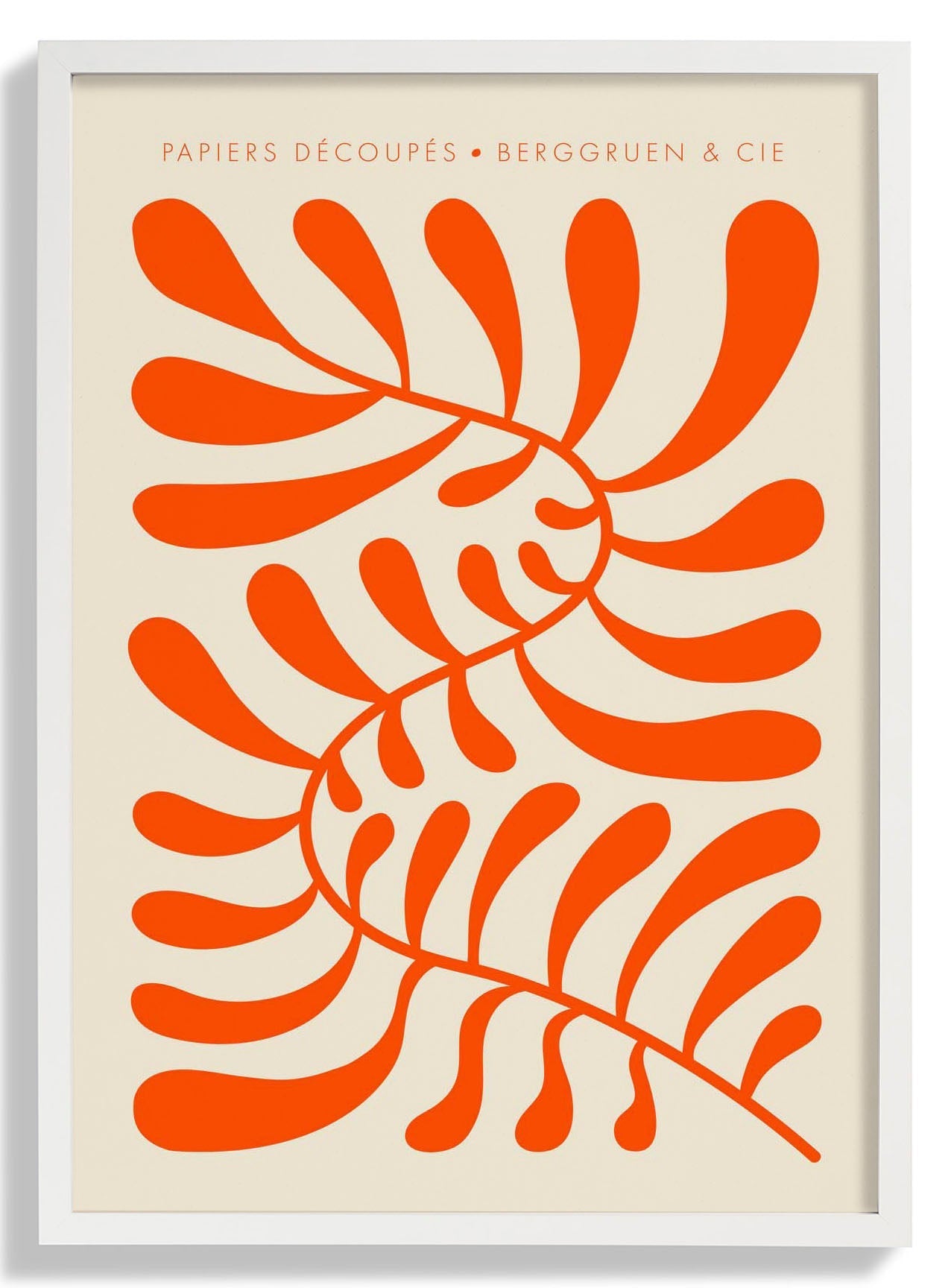 Orange Papiers Découpés Art Exhibition