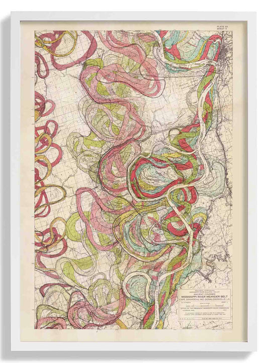The Meandering Mississippi by Harold Fisk; Plate 22, Sheet 11