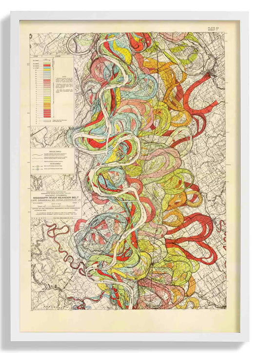 The Meandering Mississippi by Harold Fisk; Plate 22, Sheet 7
