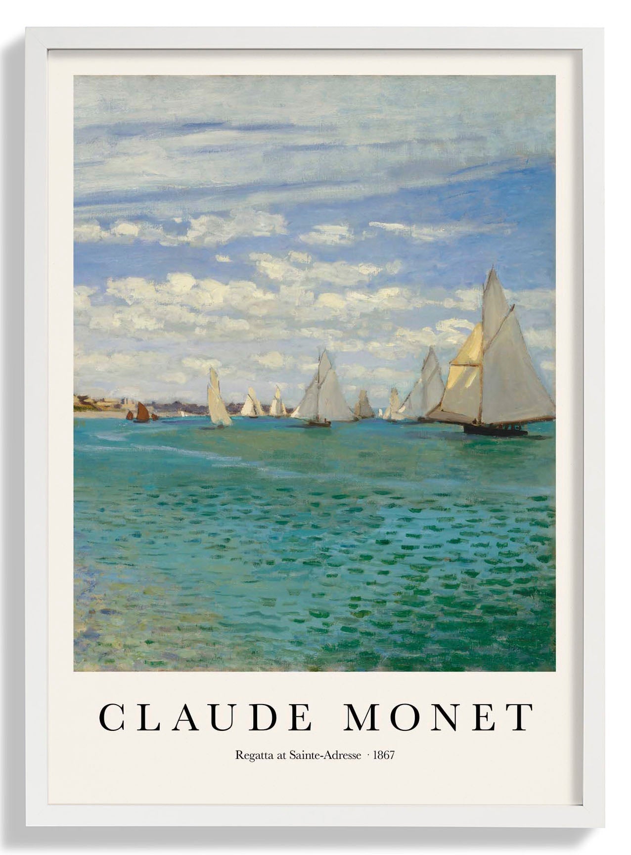 Regatta at Sainte Adrese by Claude Monet