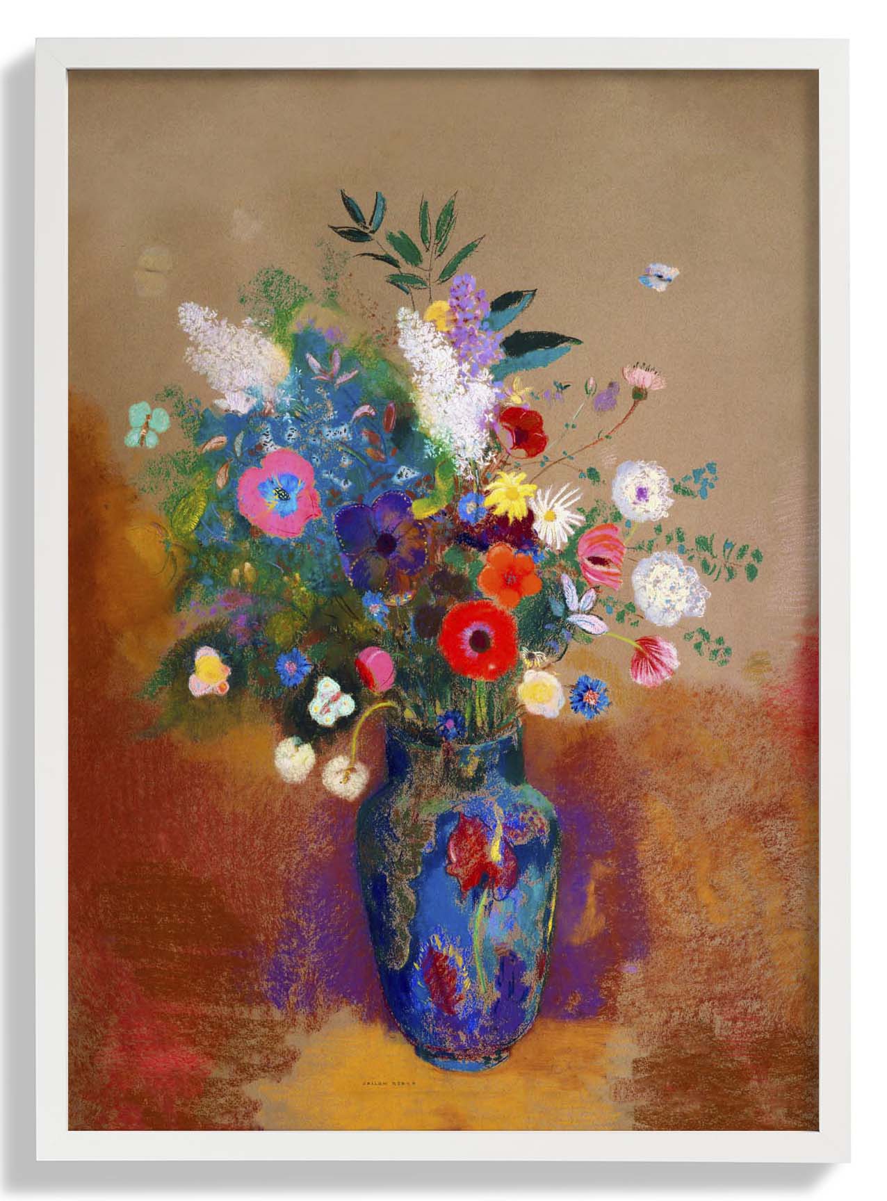 Bouquet of Flowers Painting by Odilon Redon
