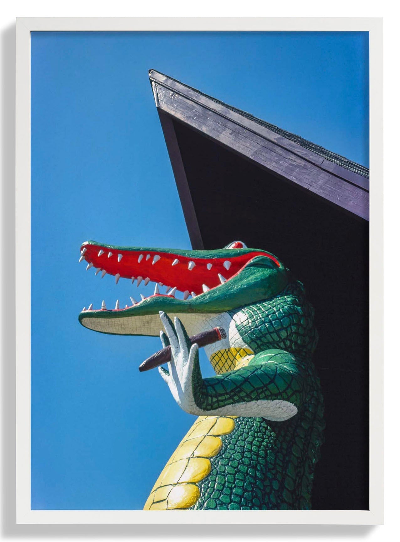 Gatorland Zoo alligator statue, Route 1, St. Augustine, Florida by John Margolies