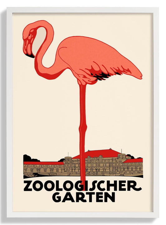 Flamingo Zoologischer Garten by Julius Klinger