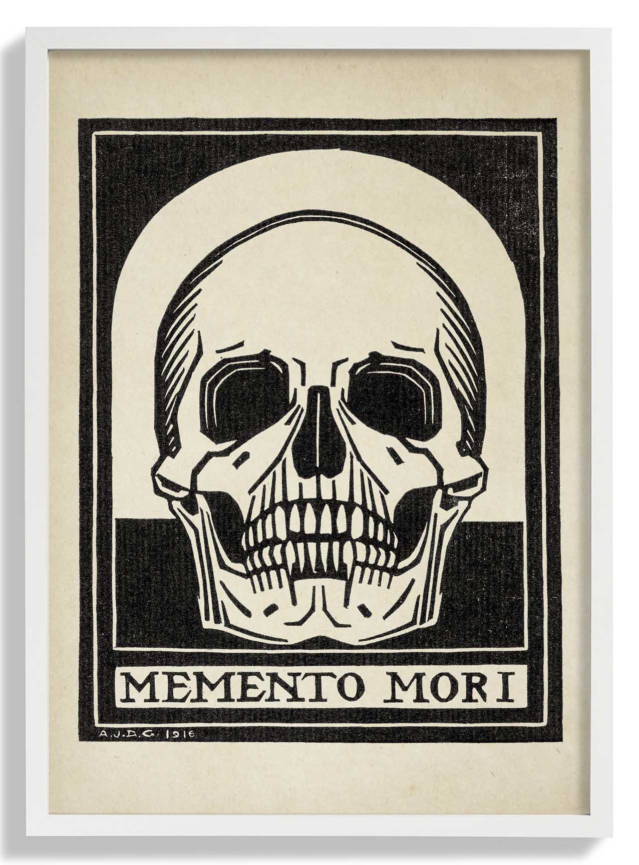 Antique Memento Mori Skull