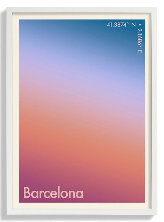 Barcelona Sunset City