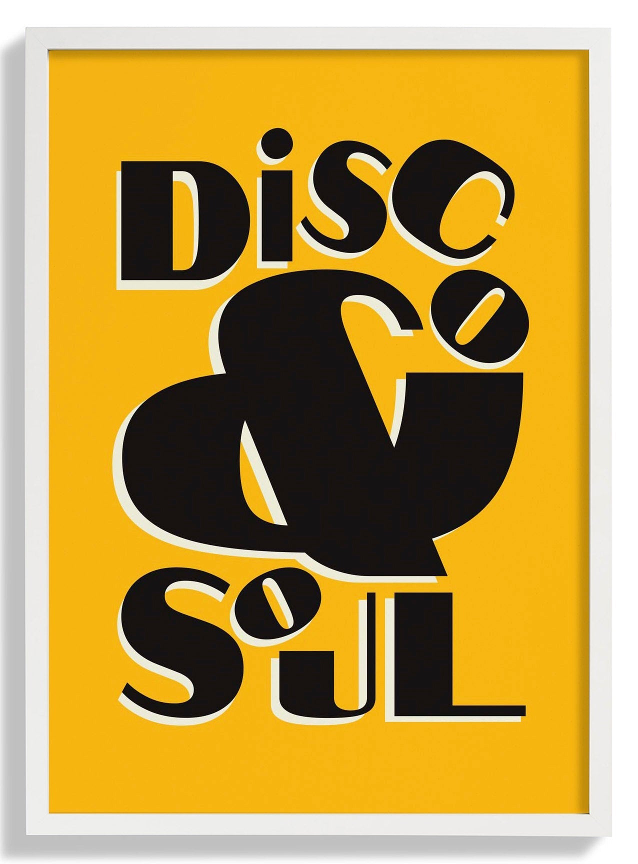 Disco & Soul Yellow Art Print