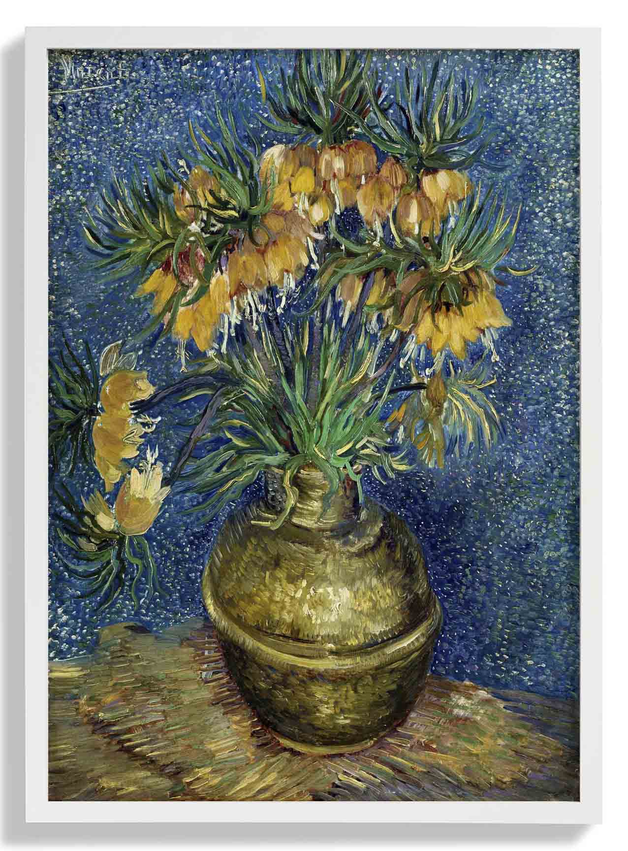 Kaiserliche Fritillarien in einer Kupfervase von Van Gogh