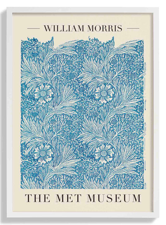 William Morris Blue Marigold Art Exhibition