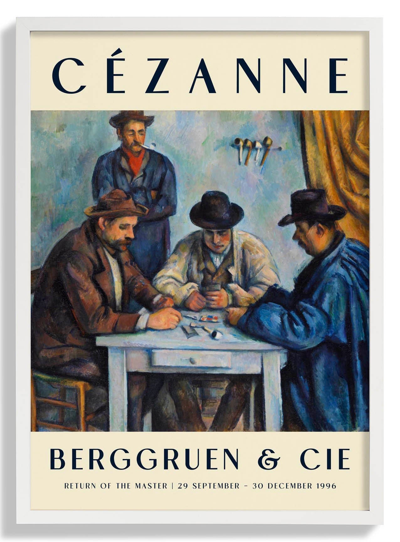 The Card Players Art Exhibition By Paul Cézanne