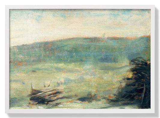 Landschaft bei Saint-Ouen von Georges Seurat