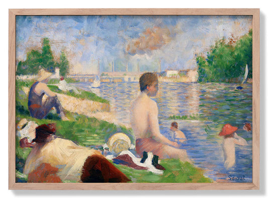 Final Study for “Bathers at Asnières” by Georges Seurat