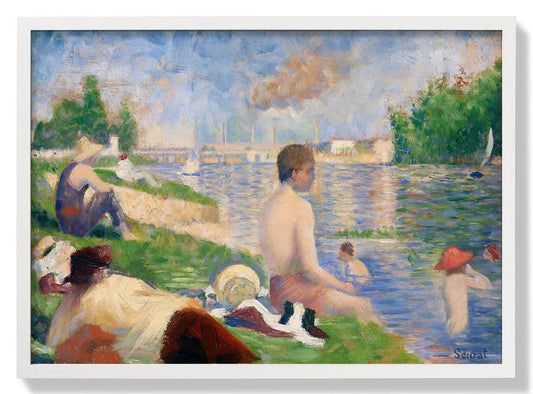 Final Study for “Bathers at Asnières” by Georges Seurat