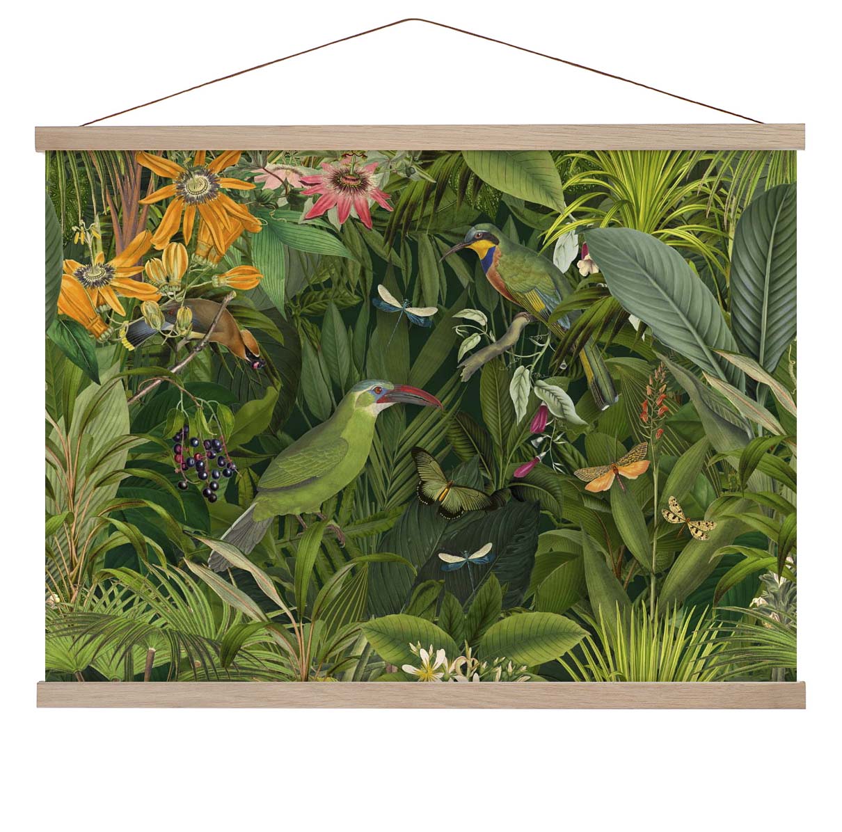 Tropische Mitternachts-Dschungelvögel von Andrea Haase