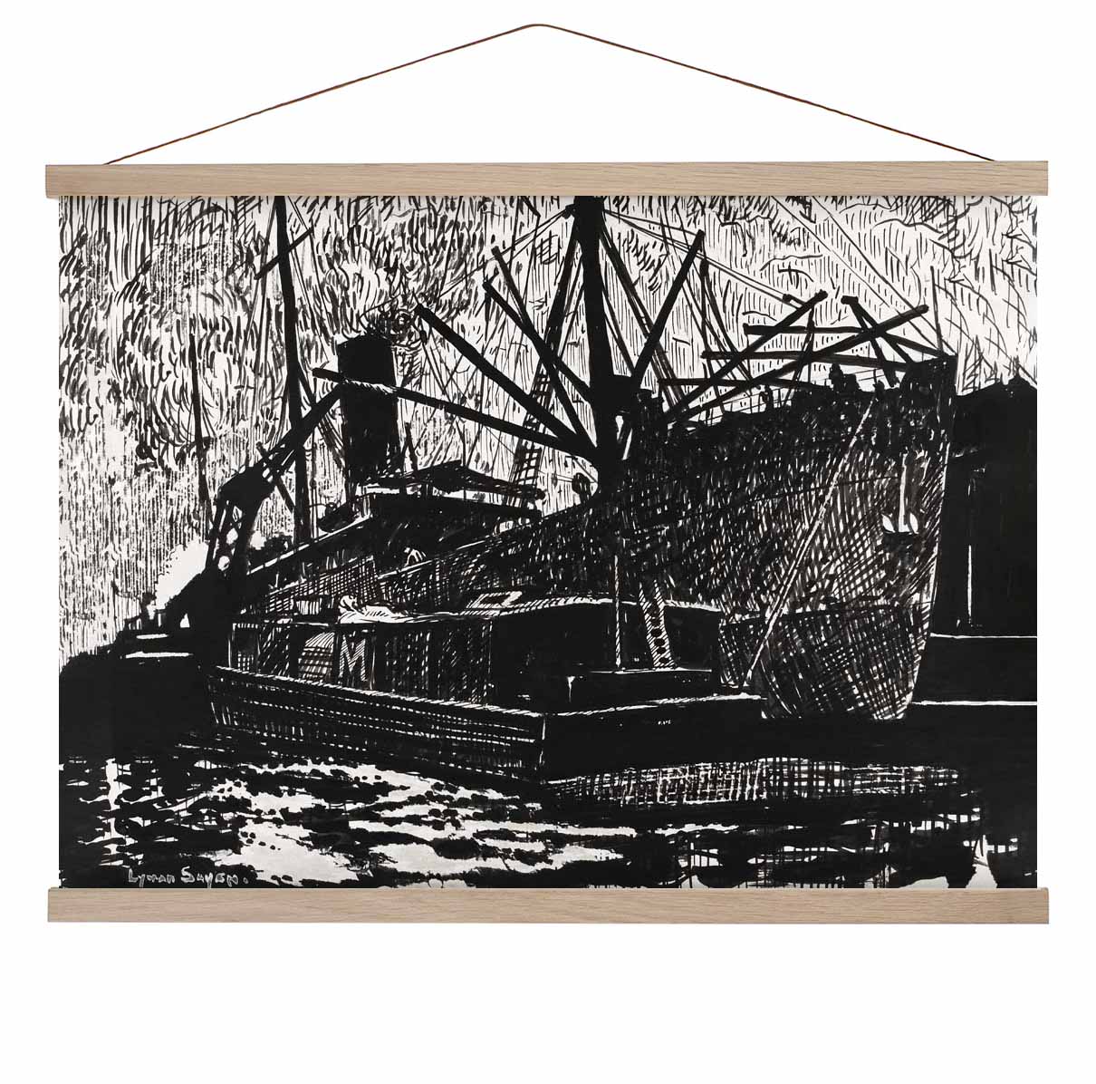 Linienschiff und Schlepper von Henry Lyman