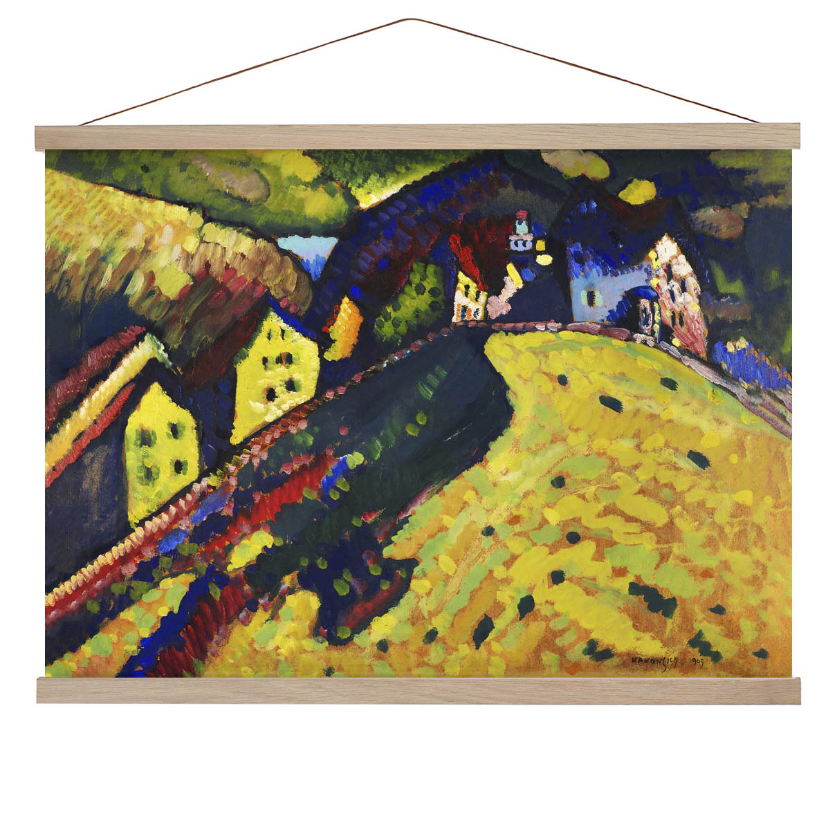 Häuser in Murnau von Wassily Kandinsky Poster