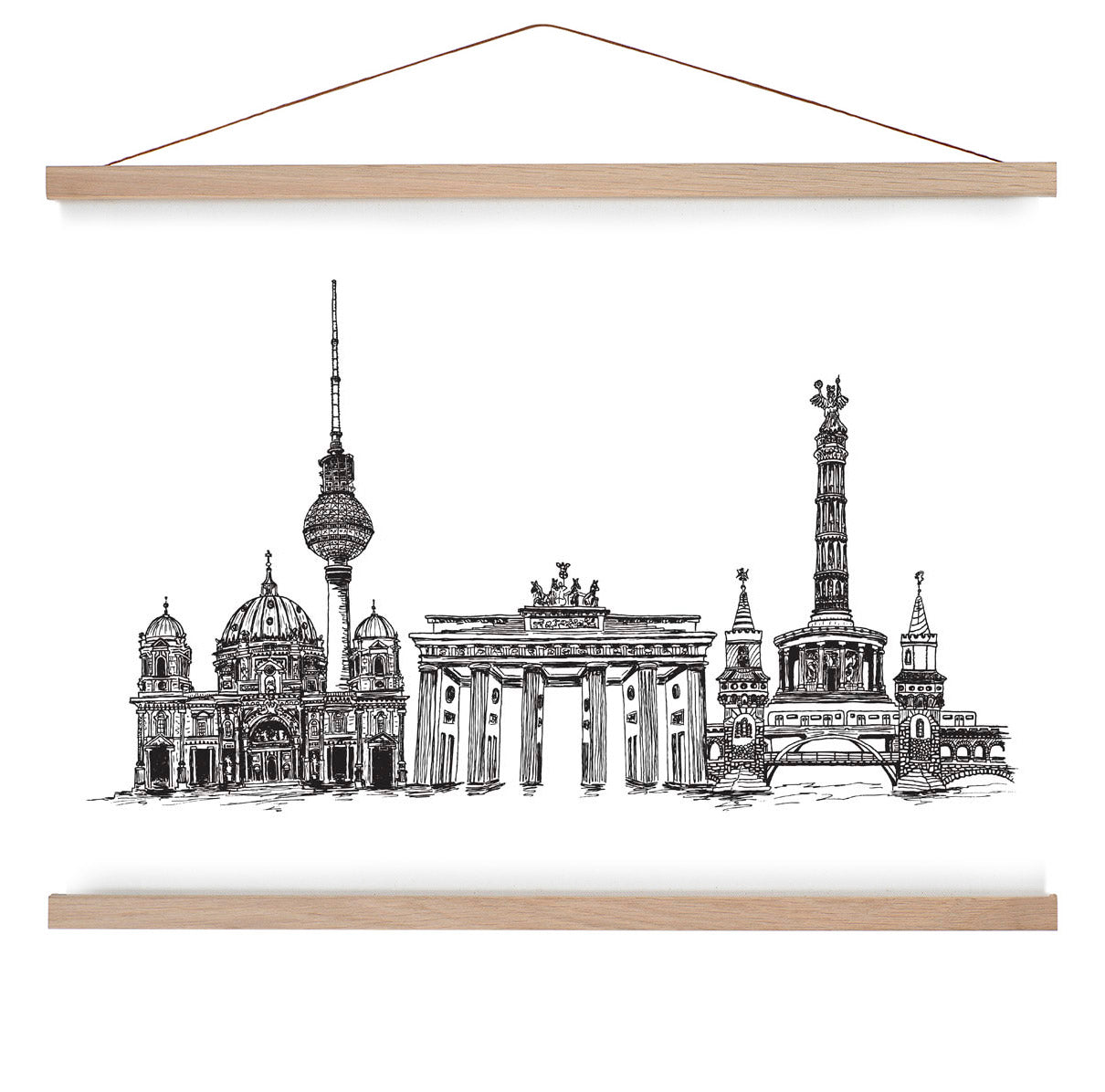 Realistische Berliner Skyline von Kaitlyn Parker