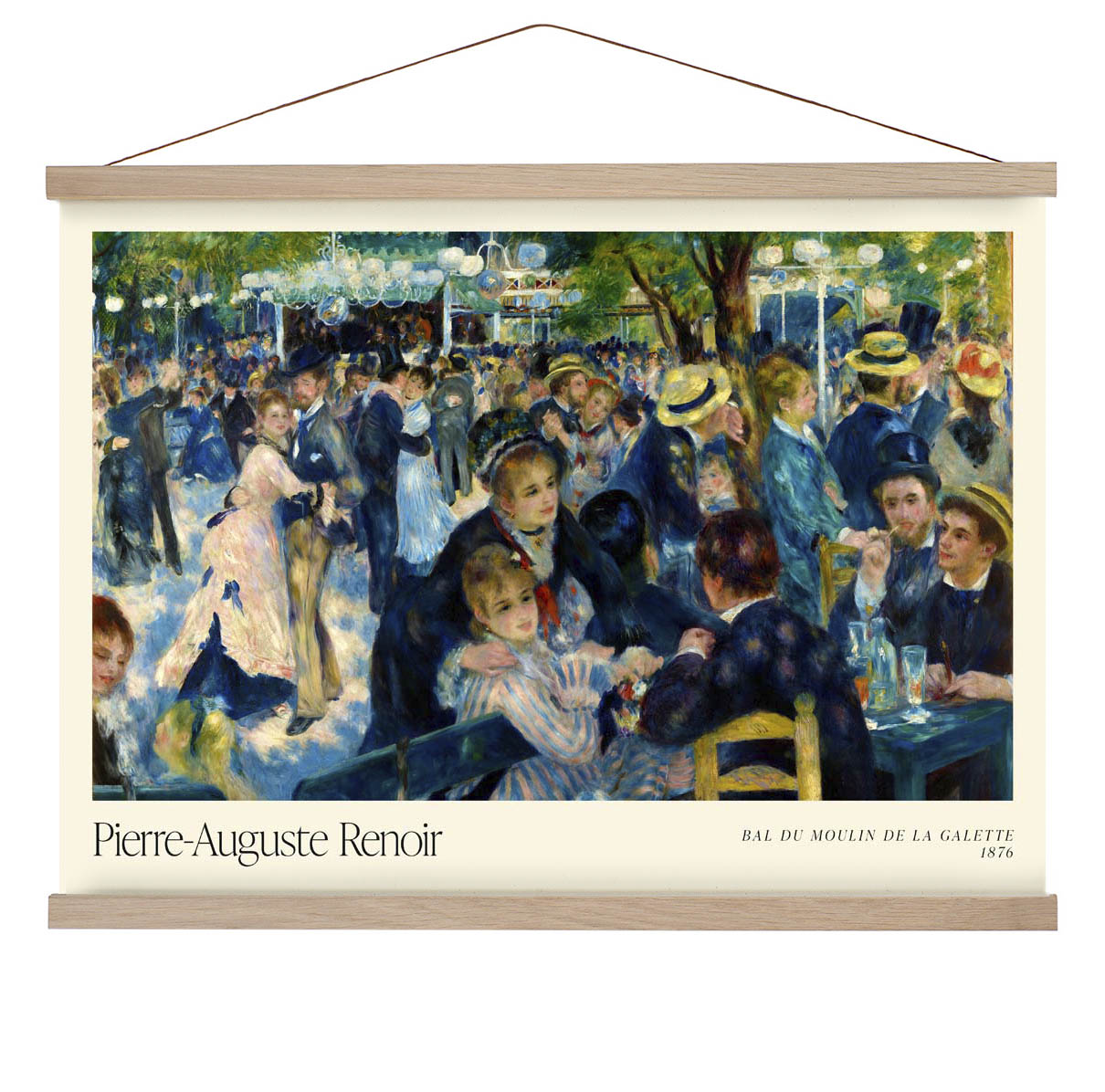 Bal du le Moulin de la Galette Art Exhibition by Pierre A. Renoir