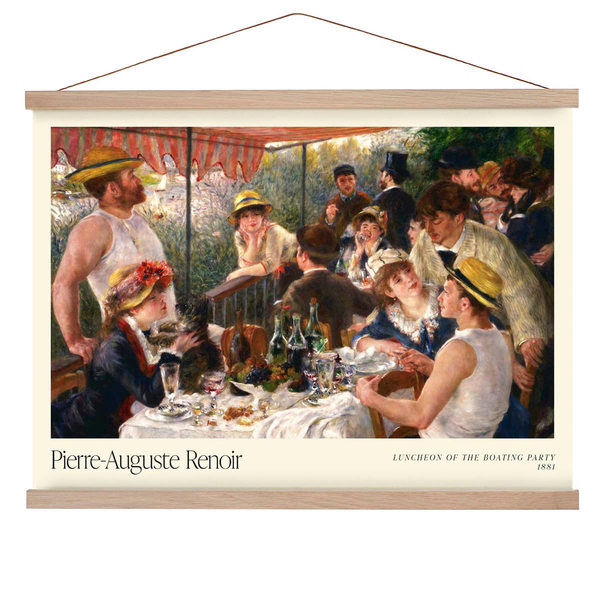 Mittagessen der Bootsparty Ausstellungsplakat von Pierre A. Renoir