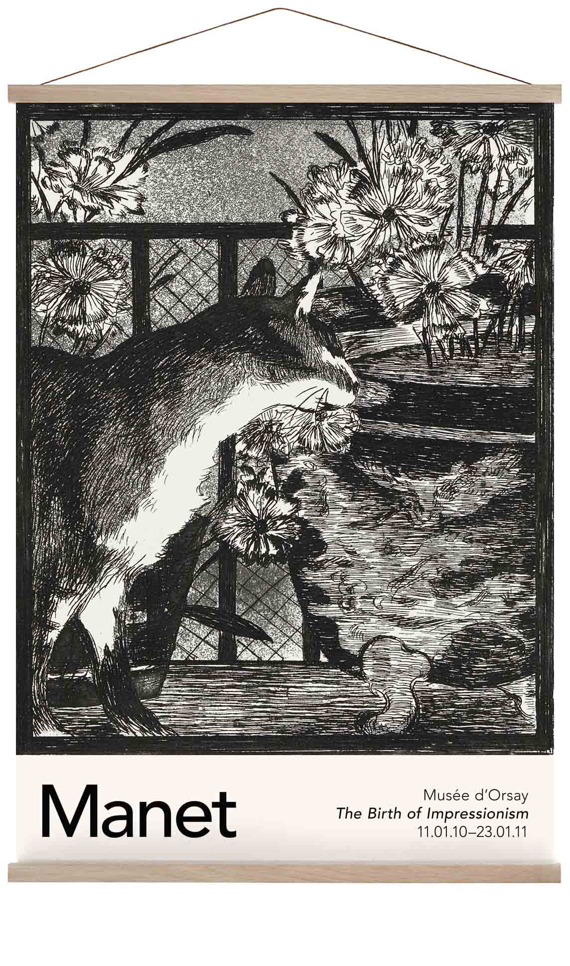 Les Chats von Manet Ausstellungsplakat