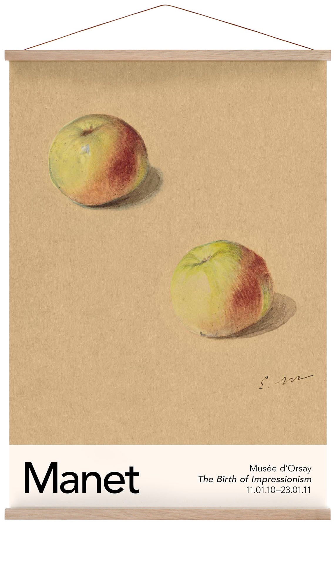 Two Apples by Manet Exhibition